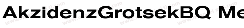 AkzidenzGrotsekBQ MedExt字体转换